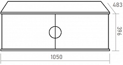 Brevita Мебель для ванной Richard 105 подвесная черная матовая – фотография-10